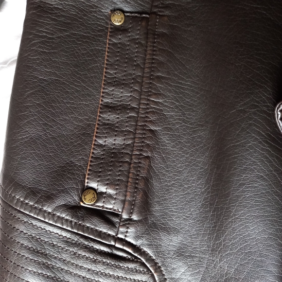 Faux leather bomber jacket - Picture 4 of 5